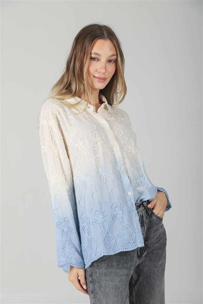 Camisa Zask Degrade Bordada